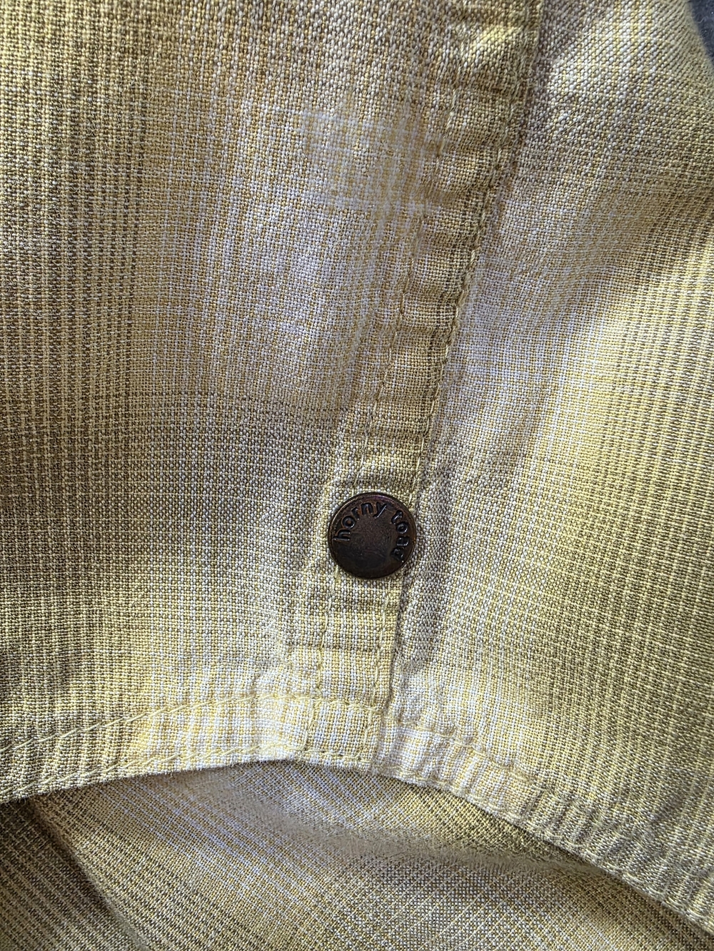 Horny Toad Toad&Co Plaid 100% Organic Cotton Short Sleeve Button Down Large - Picture 13 of 15